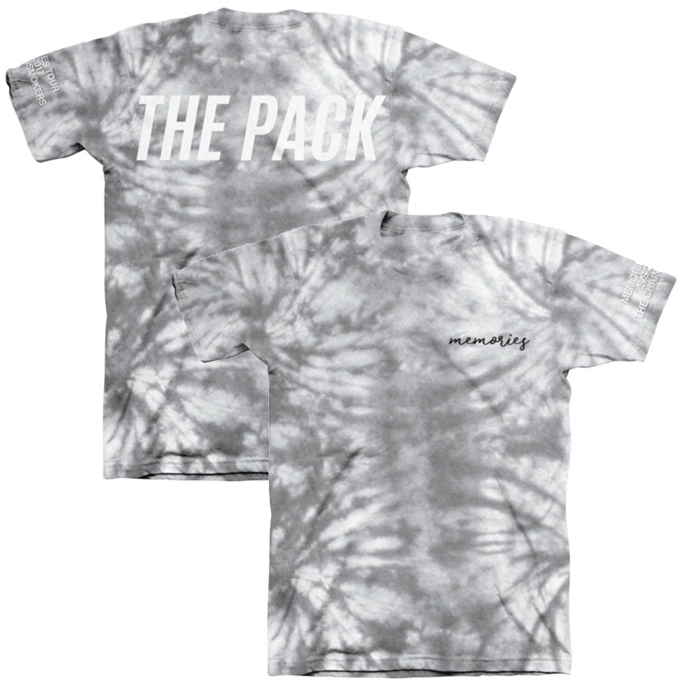 CHAINSMOKERS チェインスモーカーズ (2017ツアー商品) MEMORIES THE PACK / タイダイ - 限定モデル / バックプリントあり / Tシャツ / メンズ - PGS